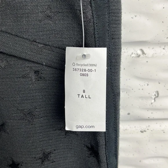 GAP STARS BLACK TROUSERS SKINNY ANKLE SIZE 8 31 inseam NWT - Picture 6 of 13